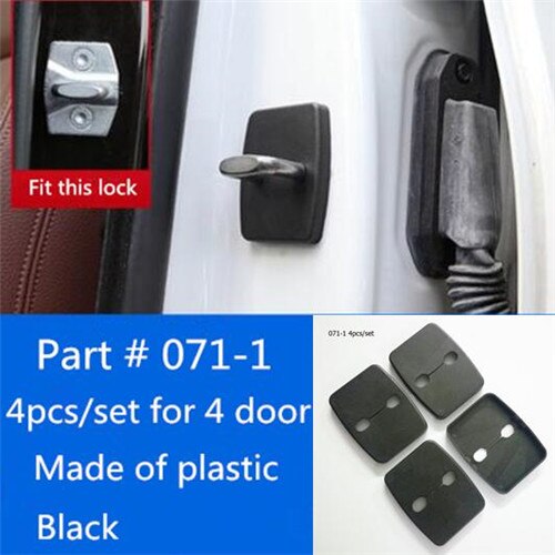 Decorative cover FOR BMW Mini convertible door lock 4 PCS buckle mini cooper clubman COUNTRYMAN PACEMAN JCW COOPERS: A type plastic 071 1