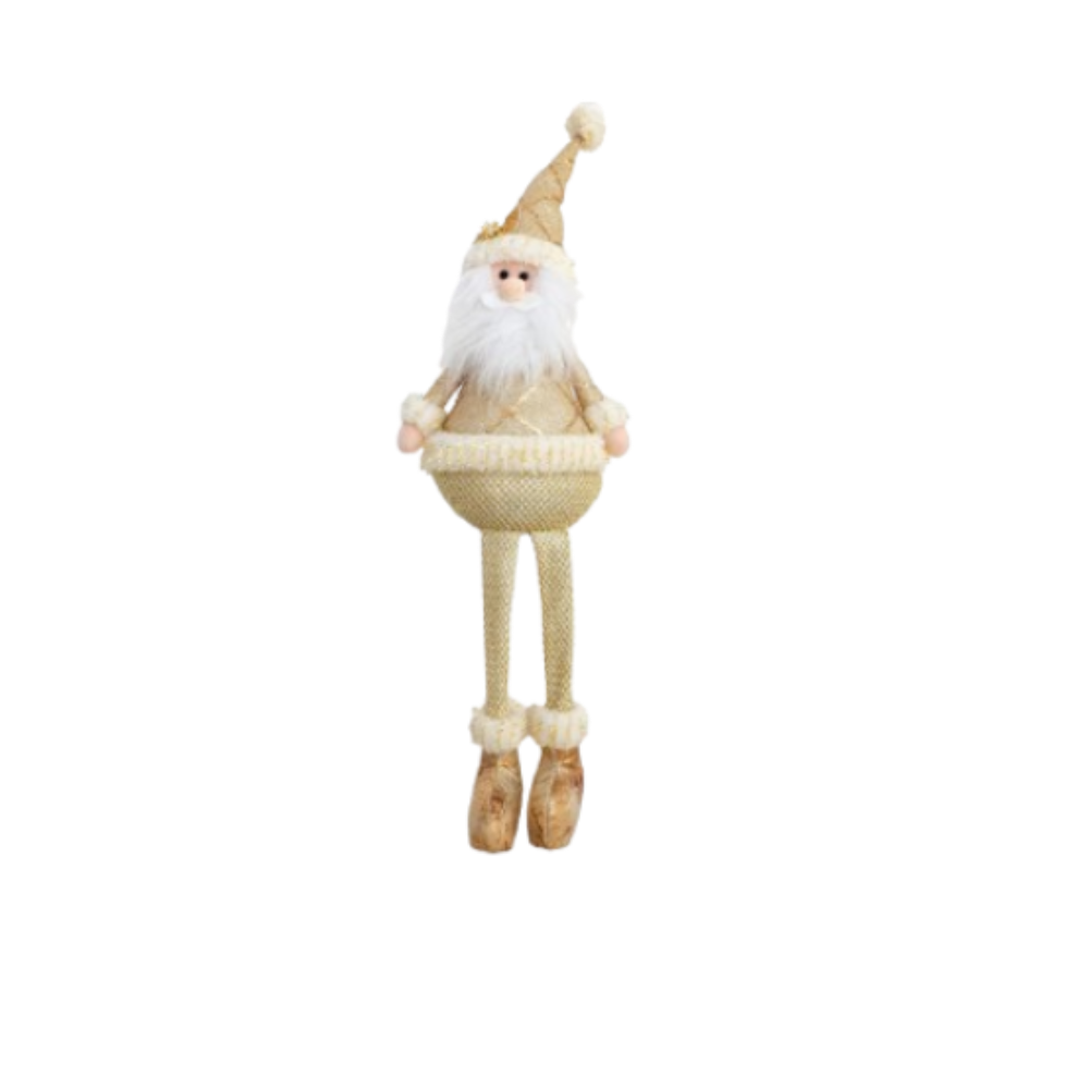 Large Christmas Plush Doll Ornaments Gold Snowman Elk Santa Claus Retractable Doll Telescopic Cute Merry Christmas Decoration: MINT GREEN