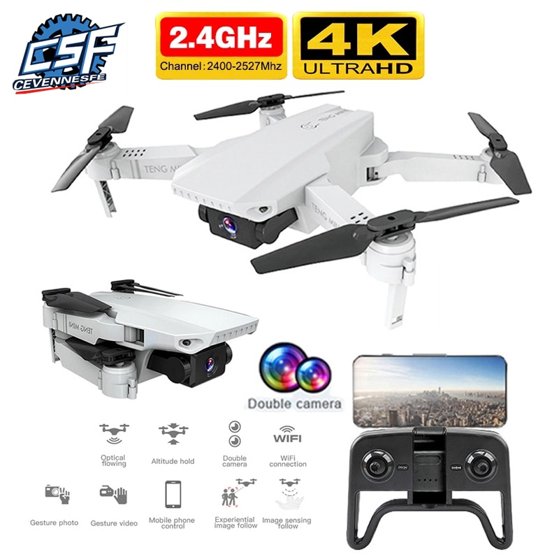 Drone 4K Hd Wifi Real-Time Transmissie Video Fpv Quadcopter Rc Drone Met Groothoek hd Camera Mini Drone