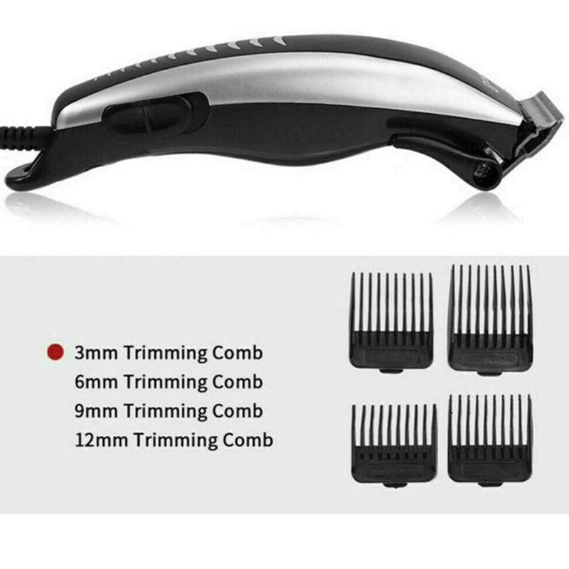 Profissional elétrico plug-in cabelo clippers aparador de barba barbeiro grooming kit recarregável sem fio máquina de corte de cabelo barbeador