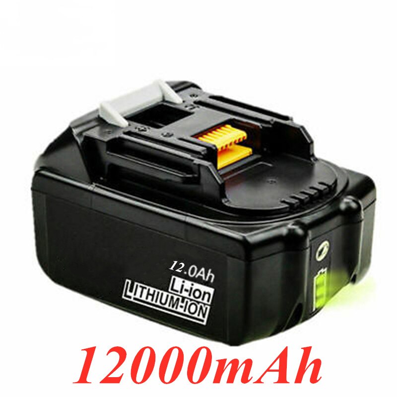 Alkuperäinen makita 18v 12000 mah 12.0ah ladattava sähkötyökalun akku led-litiumionin vaihto-lxt  bl1860b bl1860 bl1850: lla