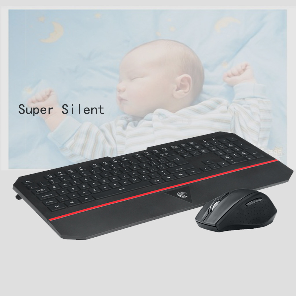 Wireless backlit keyboard and mouse set Wireless USB 2.4GHZ Keyboard and Mouse Slim Combo Set for PC Gaming Computer US g3