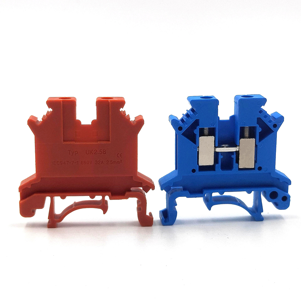 1/5/10PCS Din Rail Terminal Block UK-2.5B Wire Electrical Conductor Universal Connector Screw Connection Terminal Strip Block UK