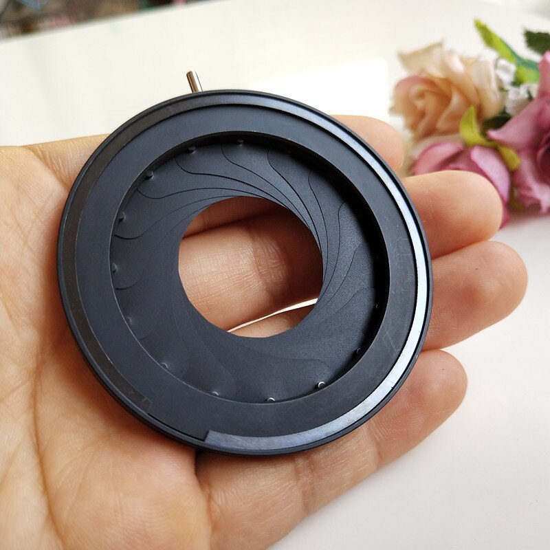 2.5-44MM Zoom Adjustable Metal Iris Aperture Diaphragm for Microscope Digital Camera Telescope Light Regulator with 16 Blades