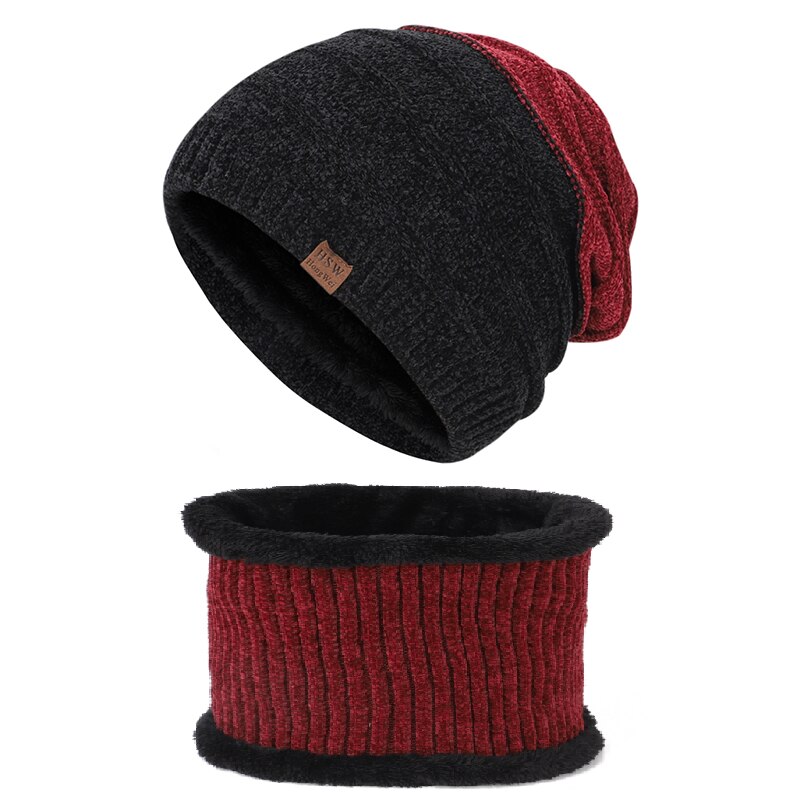 Knitted hat and scarf