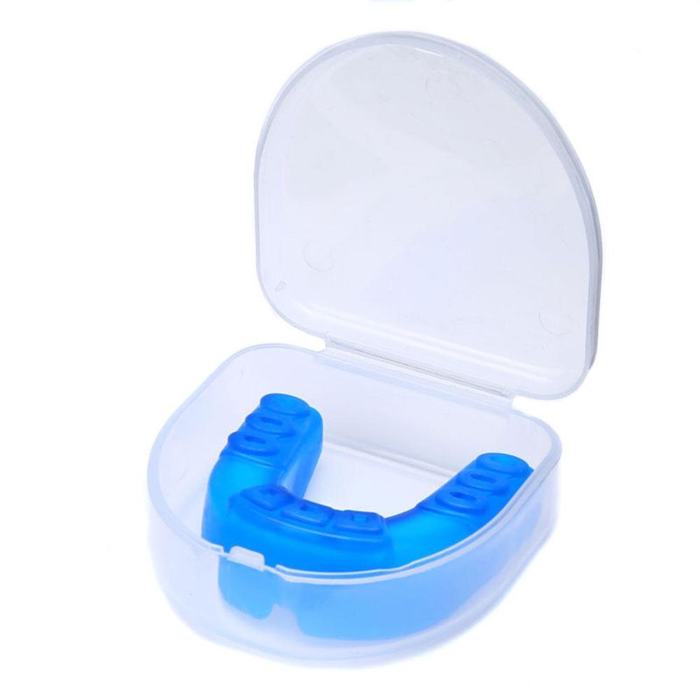 Traning MMA-protector bucal de silicona para adultos, cubierta para dientes, boxeo, Taekwondo, color azul, para exteriores