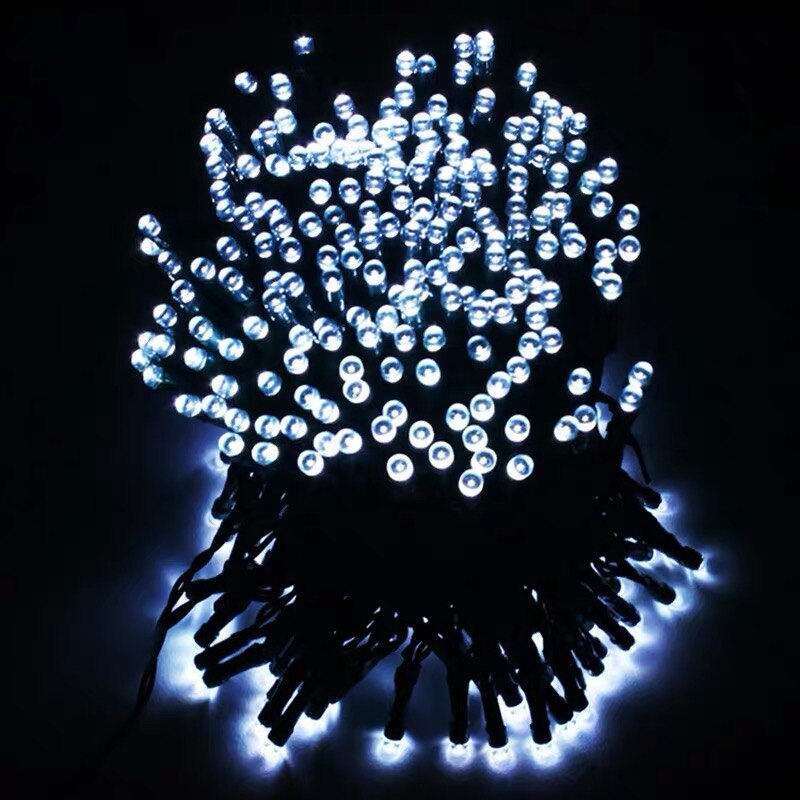 LED Solar String Light Outdoor Garden Decoration IP65 Waterproof Garland Room Decor Fairy Lights For Vegetable Garden Furniture: White / 52m-500LED-Solar