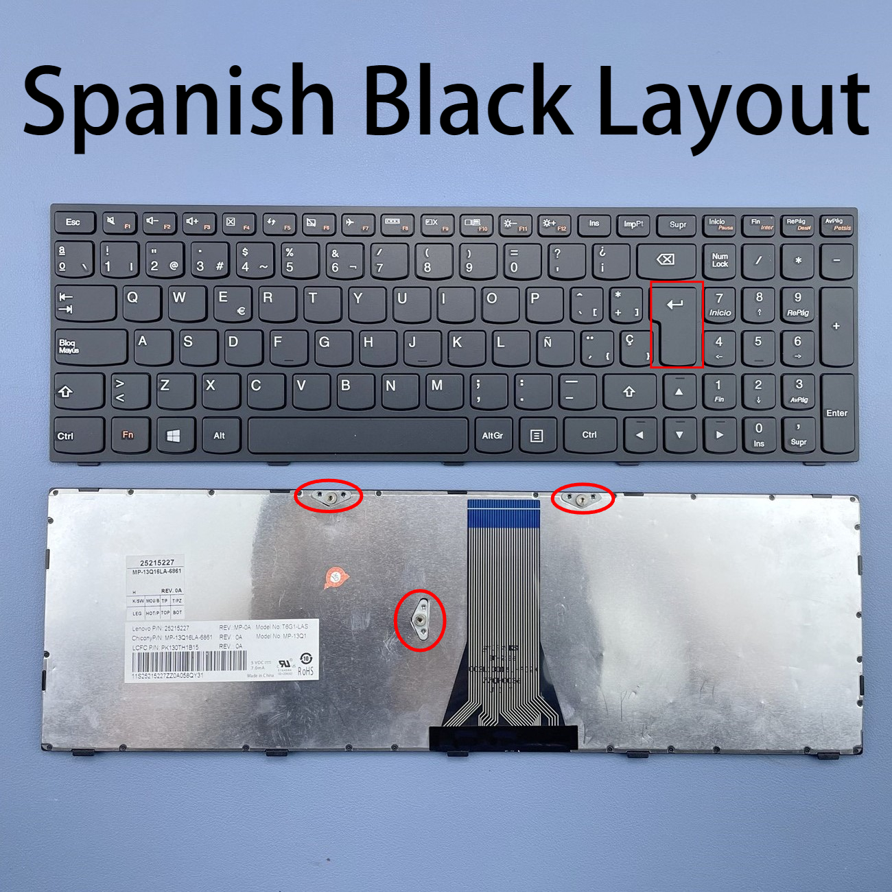 Spanische Laptop-Tastatur für Lenovo IdeaPad G50-70 B50 Z50 G50-30 G50-45 G50-80 300-15ISK G50-70AT Z50-70 M50-80 Serie: Default Title