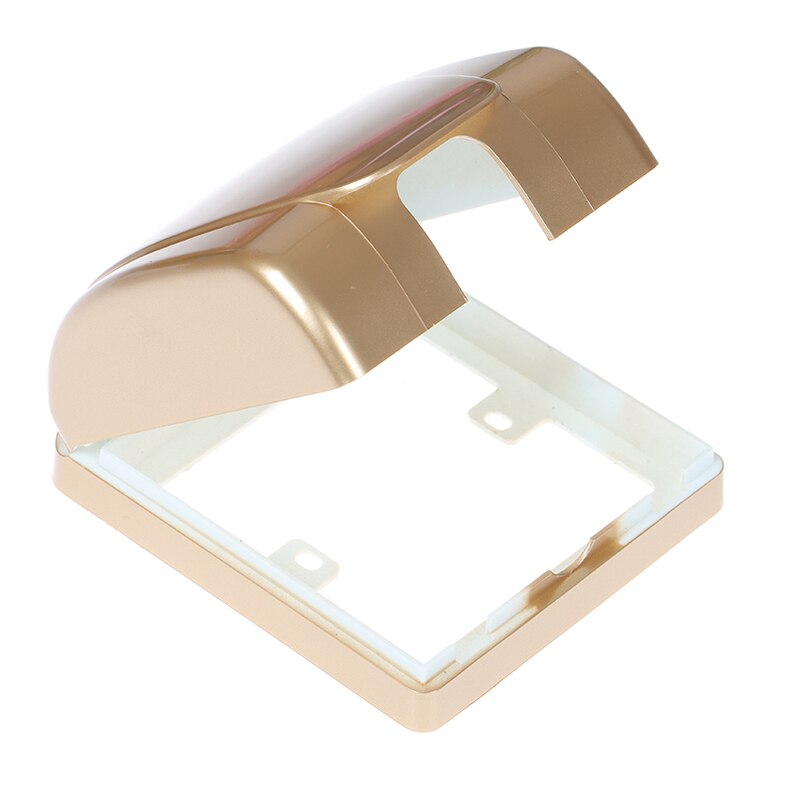 Waterproof 86 Type Wall Socket Plate Panel Box Cover Protector: Gold