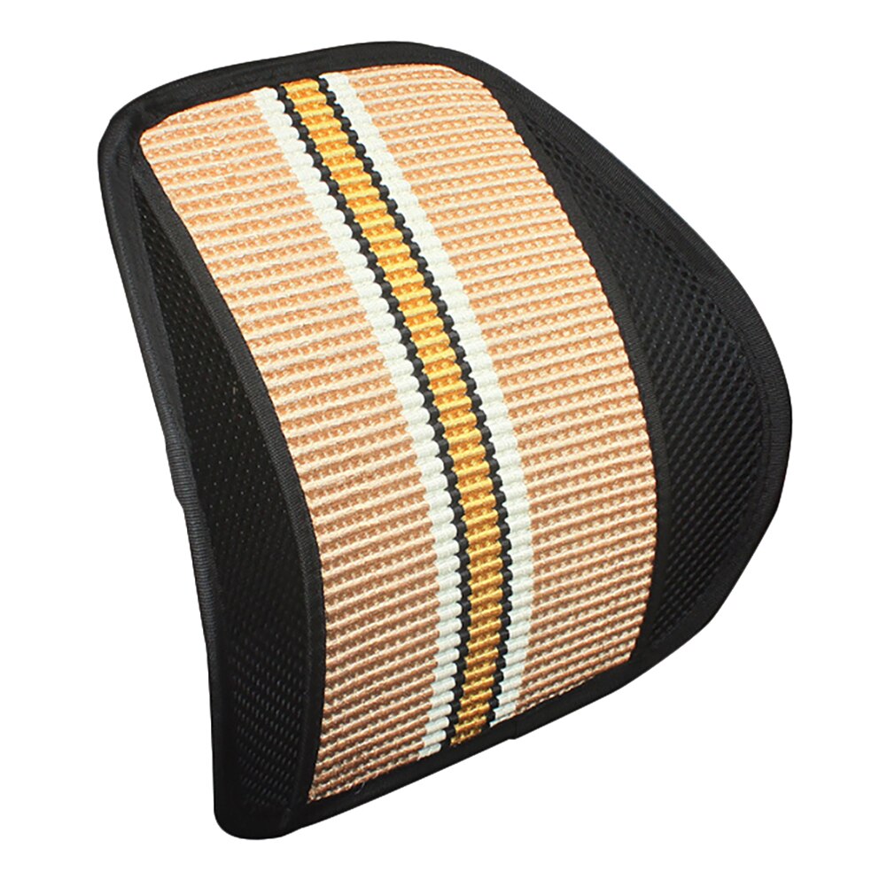 Lumbar Support with Double-Layer Mesh Back Support Cushion for Car Office Home Seat Office Chair Lumbar Back Support: Beige