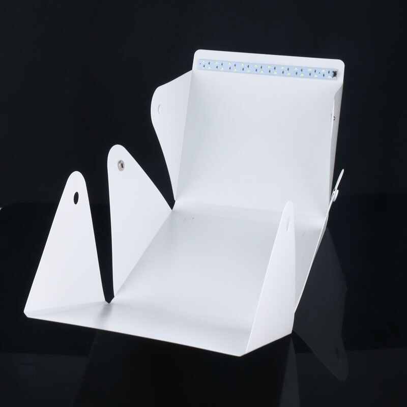 2 Background LED Folding Lightbox Portable Photography Photo Studio Softbox Brightness Light Box DSLR SLR Mini studio