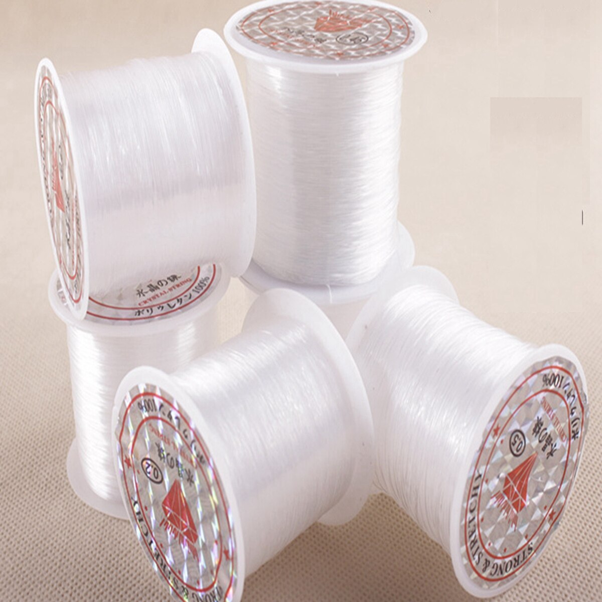 5 Rolls Clear Nylon Vissen Wire Non Stretch Kralen Koord Onzichtbare 0.2Mm-0.8Mm: 0.30mm 70 metres