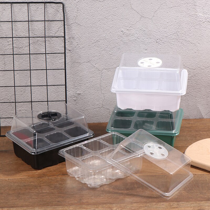 6 Cells Hole Plant Seeds Grow Box gardening hydroponics systems Tray Insert Propagation Seeding Nursery Pot garden indoor