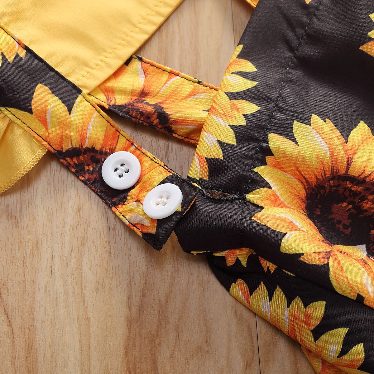 Monos con volantes y manga para bebés y niños de 0 a 24 meses, monos con estampado de girasoles para verano, diadema