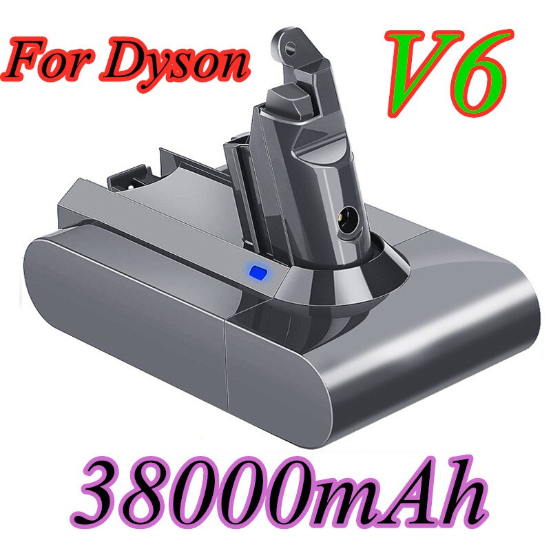 Dyson  dc62 batteri 38000 mah 21.6v li-ion batteri til dyson  v6 dc58 dc59 dc61 dc62 dc74 sv07 sv03 sv09 støvsugerbatteri