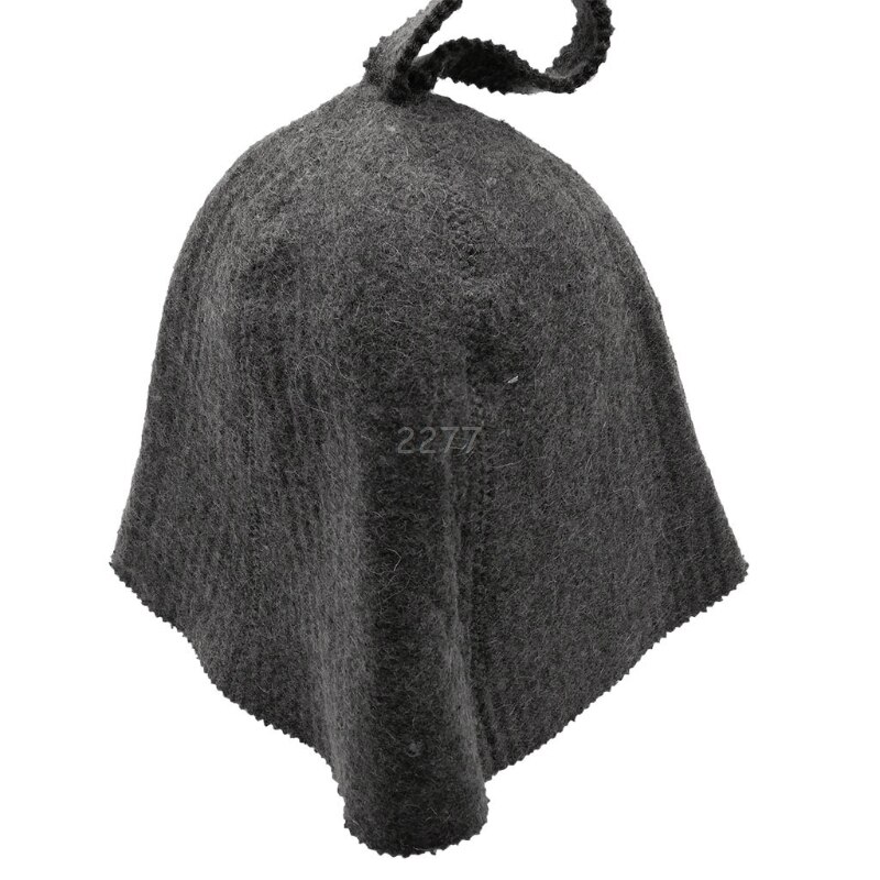 Wolvilt Sauna Hoed Anti Warmte Cap Voor Bad Huis Hoofd Protectio MAY03