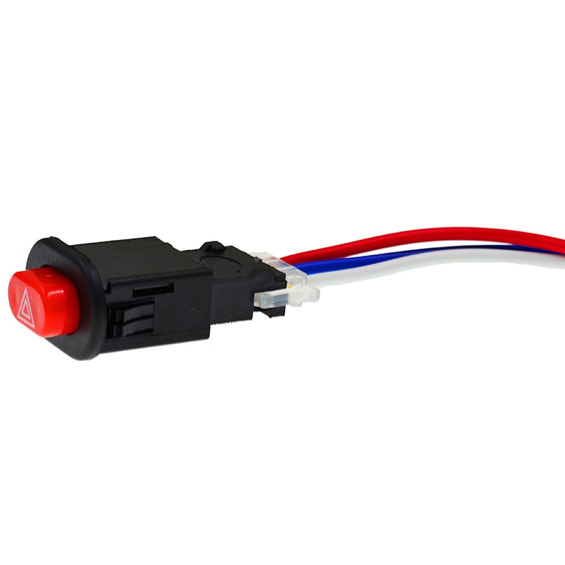 interruptor de luz de peligro de motocicleta doble advertencia intermitente interruptor de señal de emergencia motocicleta vehículo eléctrico Aviso modificado