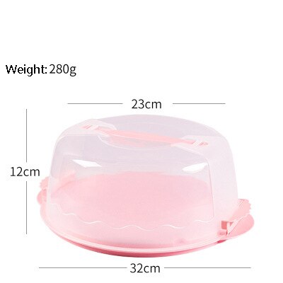 Przezroczyste przenośne pudełko ciasto plastikowe opakowanie na ciasto weselne przezroczyste pudełka muffinka Dom uchwyt sprawy świeżo utrzymujące schowek: Czerwony