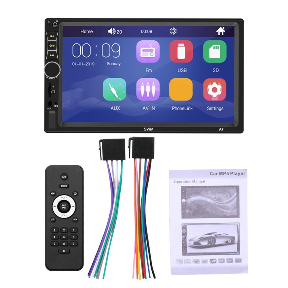 7 inch 2 Din Car Multimedia Player GPS Navigation with Map Touch Screen Wireless Radio MP3 MP5 Player Radios