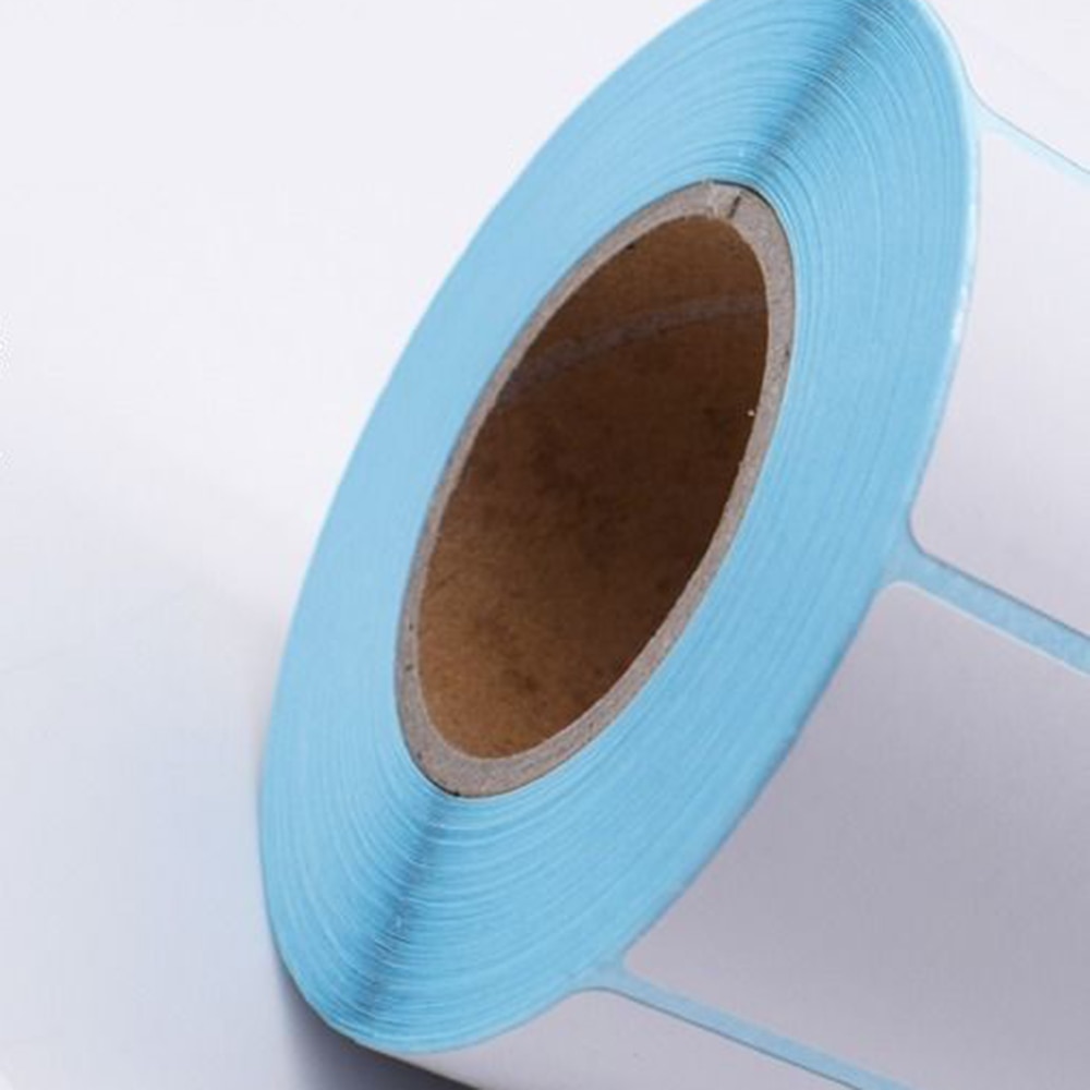 Self-adhesive thermal white blank label sticker supermarket price label direct printing waterproof anti-consumables 700 pcs/roll