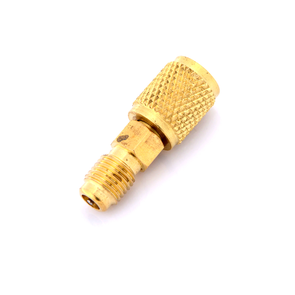 1 Pcs Lucht Koeling Opladen Adapter Slangen Messing R12 R134A Klep Gereedschap Meters Kogelkranen