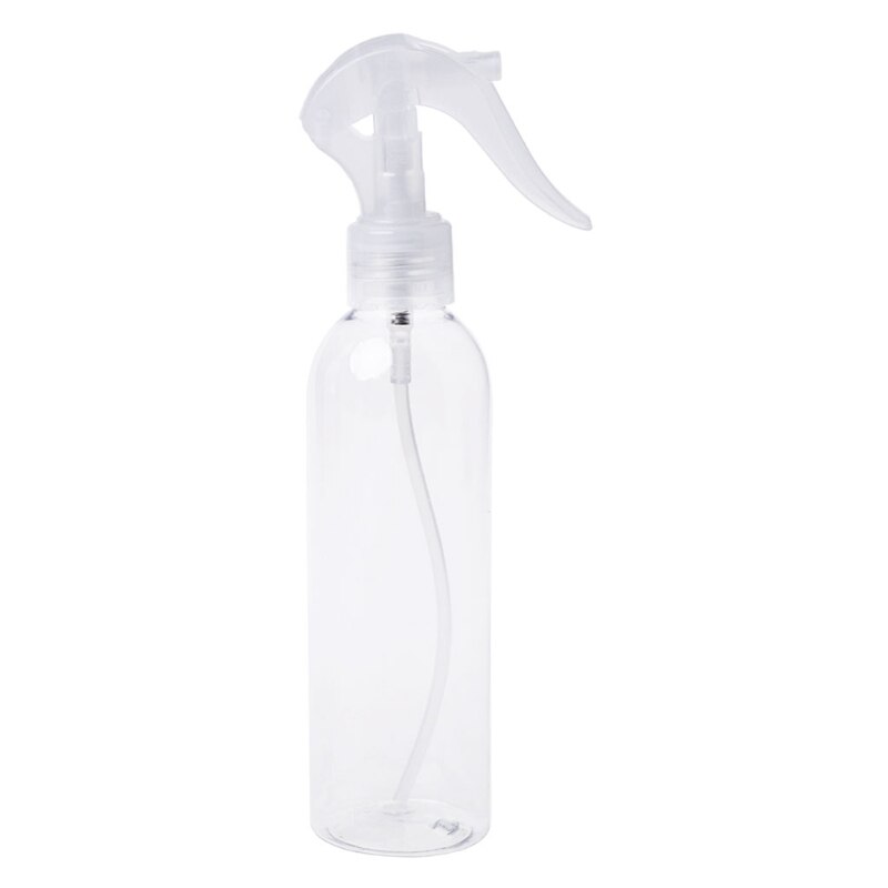 Botella pulverizadora de plástico portátil de 200ML, bote atomizador de humedad de maquillaje transparente, botellas con atomizador de niebla fina, herramientas de peluquería para el cabello: 120ML