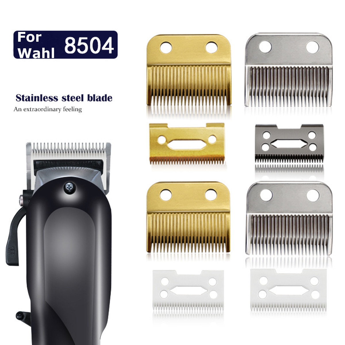 Replace Blade Cutter Head For WAHL 8504 Hair Clipper Trimmer Hair Cutting Razor Haircut Machine Salon accessories set metal tool