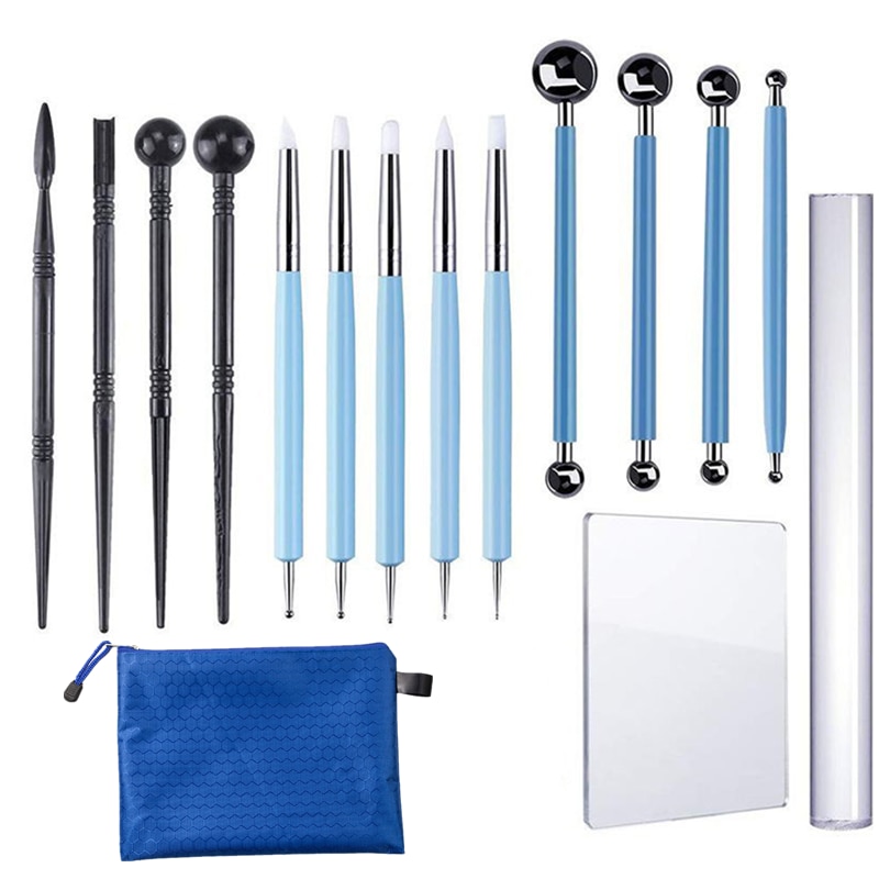 Kit de herramientas de cerámica para tallado, escultura de cerámica, arcilla polimérica, artesanía, suministros de Hobby, juego de herramientas de modelado de recorte de tallado