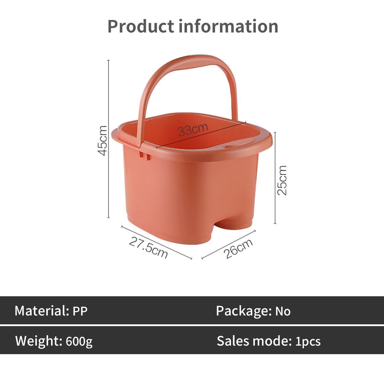 Haushalt Kunststoff Eimer Fußbad Eimer Bad Fuß Badewanne Waschbecken Wäsche Eimer Tragbare Wasser Behälter mit Griff