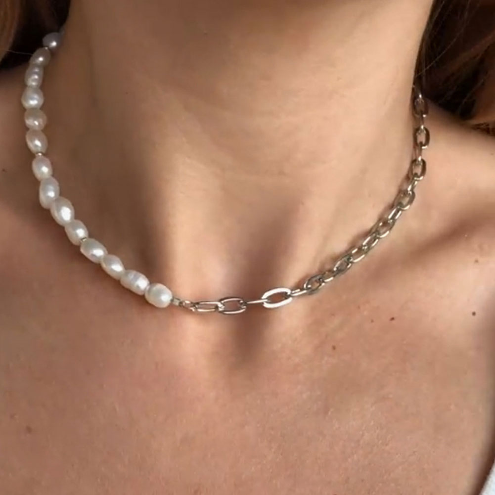 Mode Barokke Parel Ketting Vrouwen Kraag Bruiloft Punk Gouden Kettingen Lariat Bead Choker Kettingen Sieraden