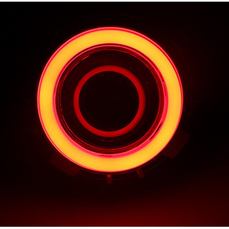 Anillo DRL Universal para coche, luz antiniebla, tipo Ojos de Ángel para coche, rojo, 60mm, 70mm, 80mm, 90mm, 95mm, 100mm, 110mm, 120mm, 12V