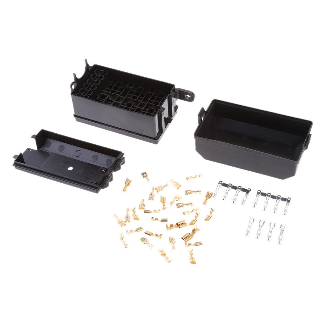 Car ATV Fuse Box 6 Relay Socket Holder 5 Road Kit For The Nacelle Insurance