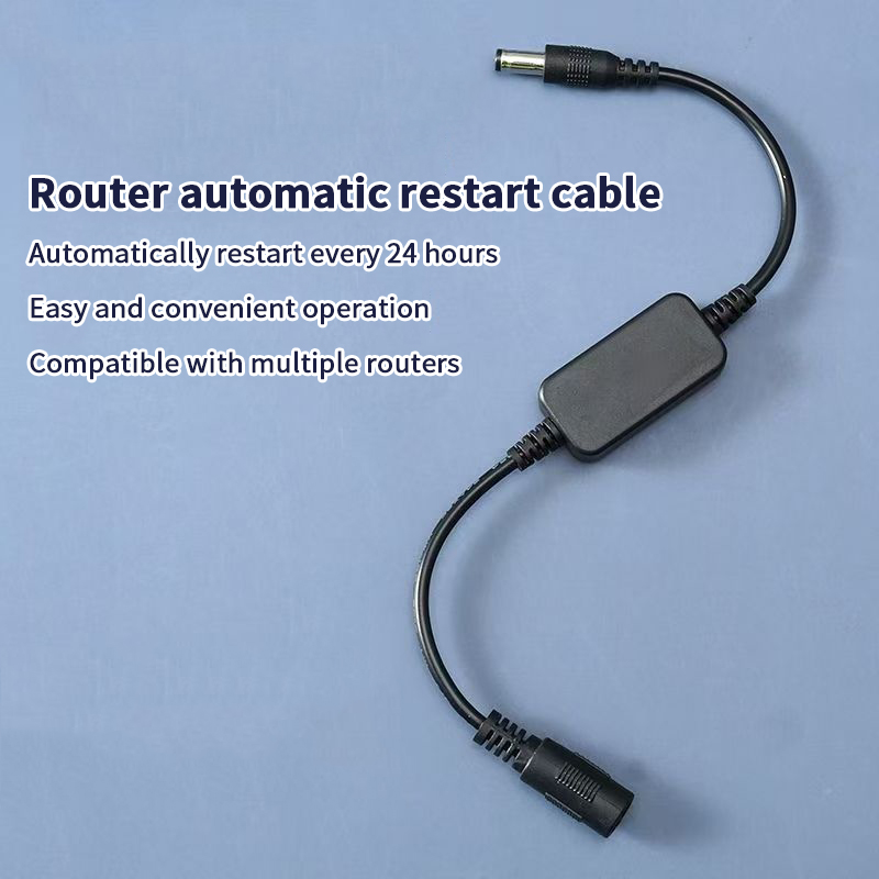 Moduł automatycznego resetowania routera WiFi z timerem wyłączania i uruchamiania 24-godzinnego, timer resetowania zasilania DC 5V-15V do urządzeń sieciowych