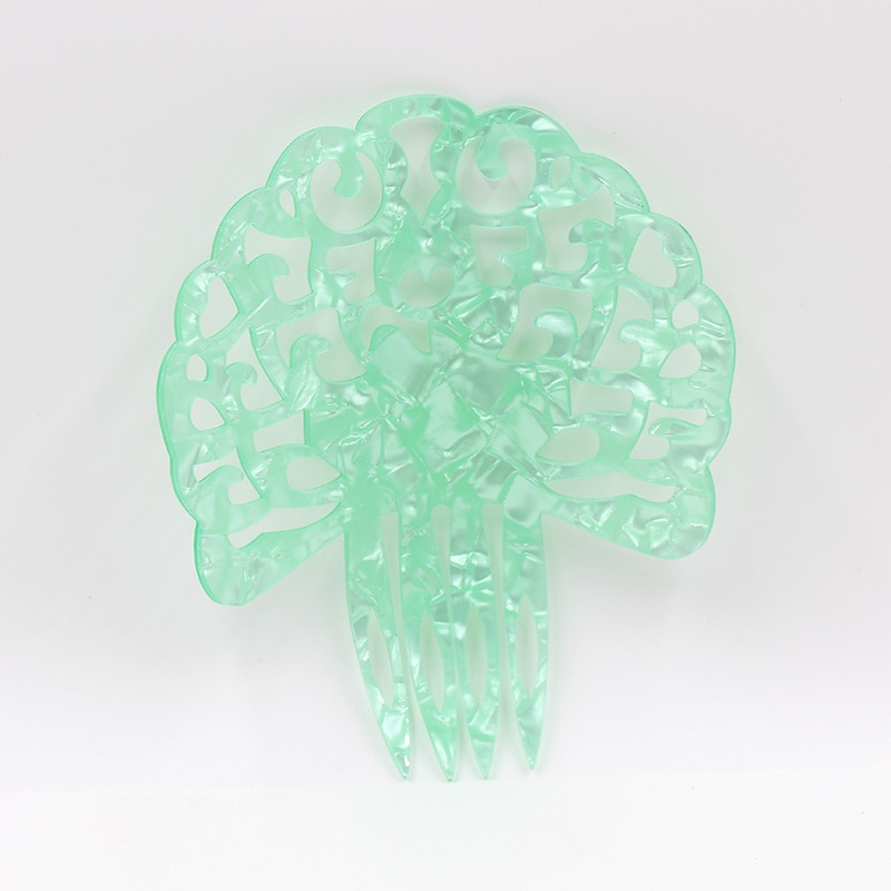 Haar kam azijnzuur plaat een verscheidenheid van kleur modieuze vrouwelijke partij hoofdtooi decoratie