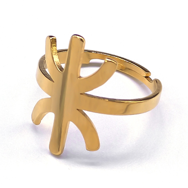 Afrika berber symbol vedhæng halskæde rustfrit stål guld farve amazing ⵣ bogstav etnisk amulet stil kæde halskæder smykker: Stålfarve