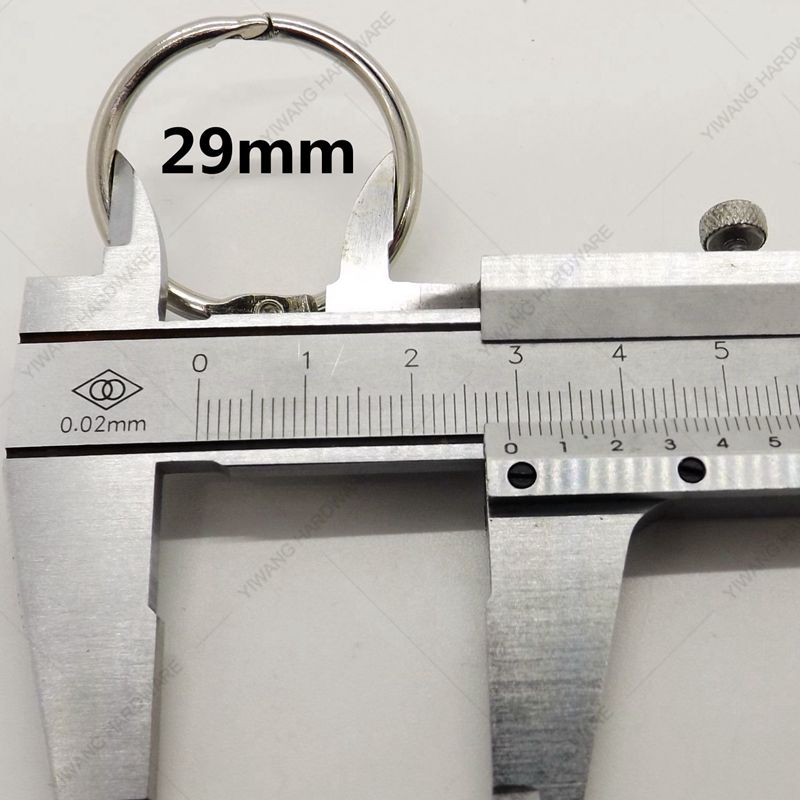 10pcs nickel plating Loose Leaf Book Binder Hinged Rings classroom collection ring: Yellow