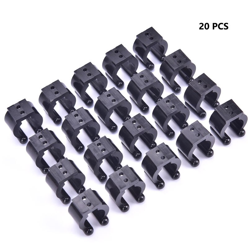 20Pcs Plastic Club Clip Hengel Pole Opbergrek Tip Klemmen Pool Cue Clips