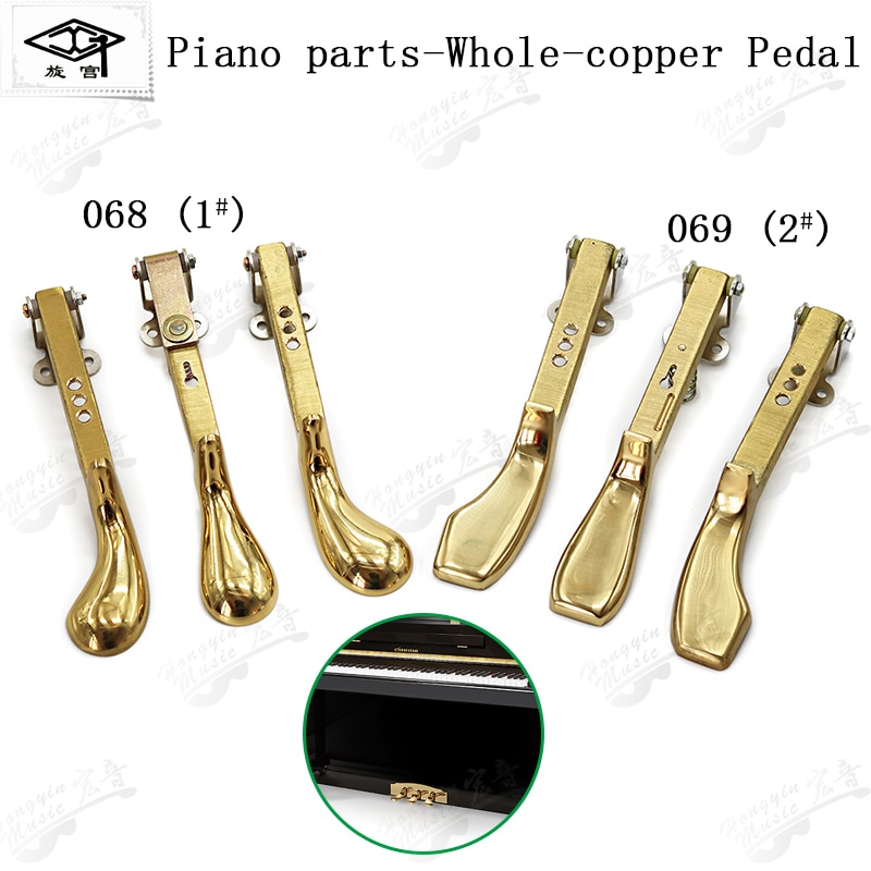 Outil de réglage de piano Palace 068 069, pédale en cuivre entier 1 #2 #(3/pay), pièces de rechange pour piano