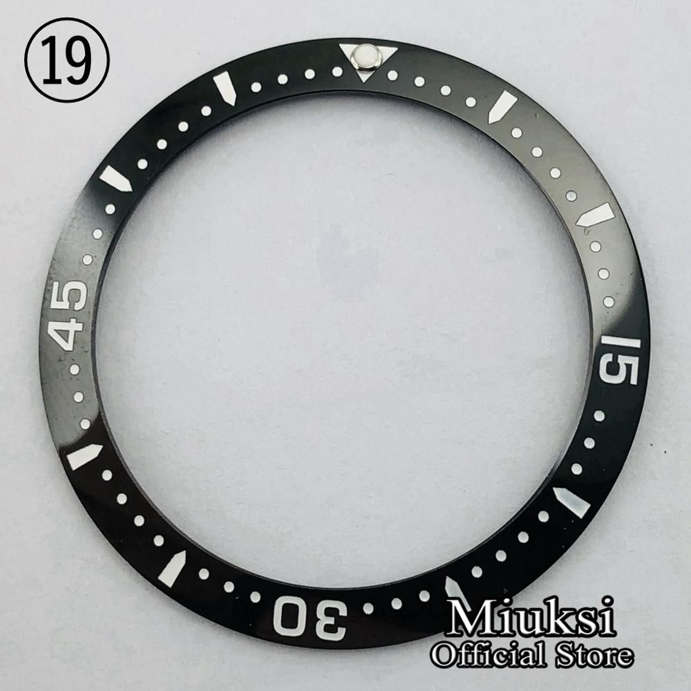 Miuksi ur dele 38mm keramik/titanium bezel indsats passer til 40mm urkasse: 19