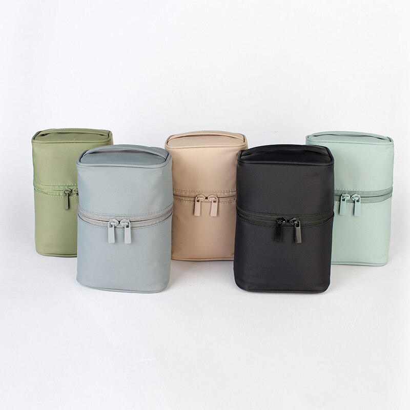Lynlås mand kvinder makeup taske nylon kosmetik taske skønhed etui make up organizer toilettaske sæt opbevaring rejse vask pose
