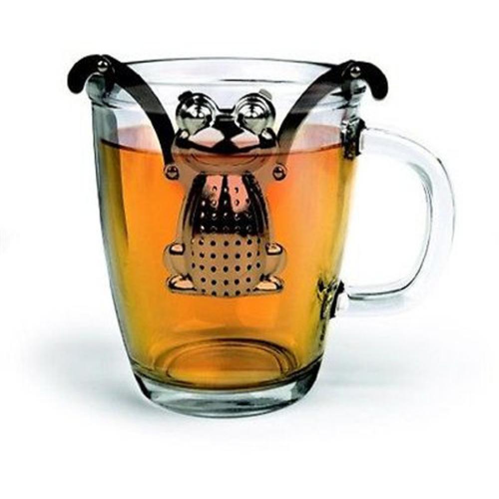 Colador de té en forma de rana de acero inoxidable, filtro de hierbas aromáticas, accesorios de cocina, filtro Infusor de té, elaboración de cerveza, tetera