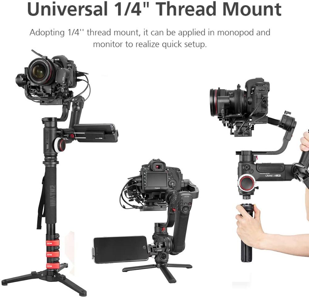 Zhiyun – Kit de montage rapide, avec vis de 1/4 &quot;, pour grue 3 laboratoire/Crane 3 SE (2 paquets)