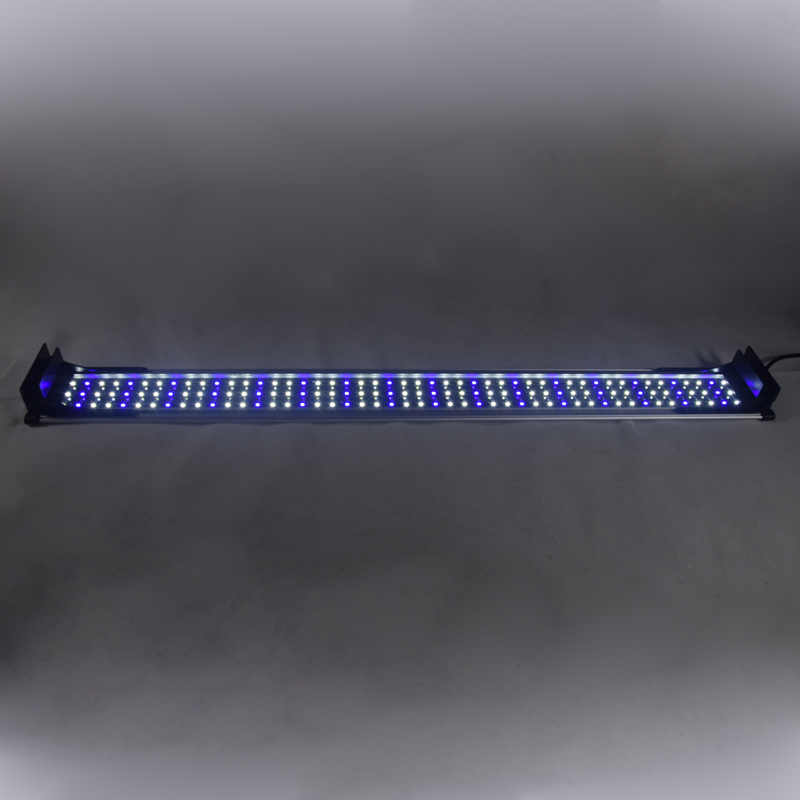 90 Cm Aquarium Led Licht Aquarium Licht Lamp Met Uitschuifbare Beugels 96 Wit En 48 Blauw Leds Fit Voor aquarium Decro