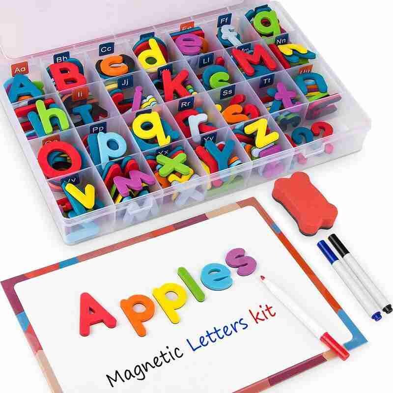 Magnetic Alphabet ABC Letters Alphabet ABC Learning Numbers Magnets for Fridge Refrigerator Educational Toys Set 10/26PCS