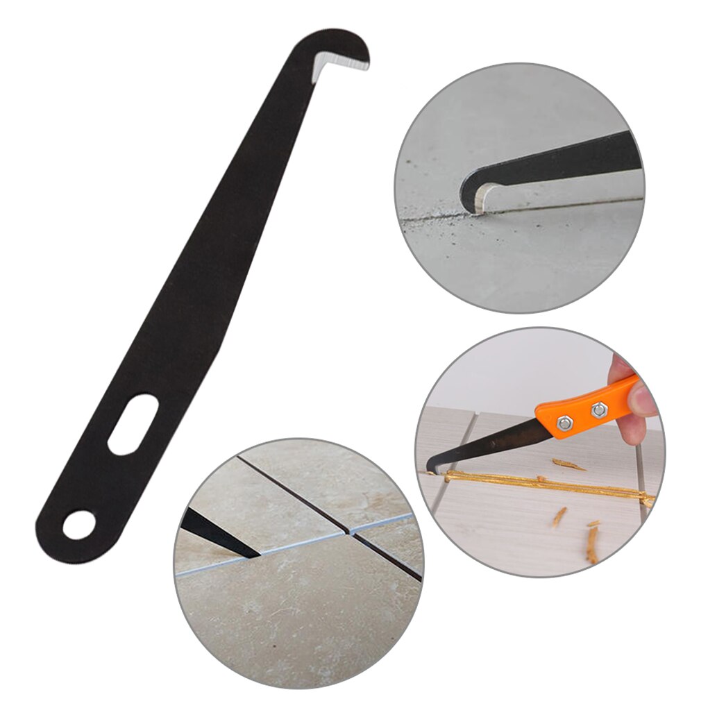Tile Grout Remover Steel Tile Hook Cleaning Tool Household Ceramic Hook Hand Removal Tool Steel Joint Notcher Collator