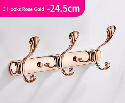 Rose Gouden Handdoek Haak Messing Muur Mount Gouden Handdoek Hanger, Messing Constructie, Badkamer Hardware, Keuken Haak Badkamer Accessoires: Light Grey