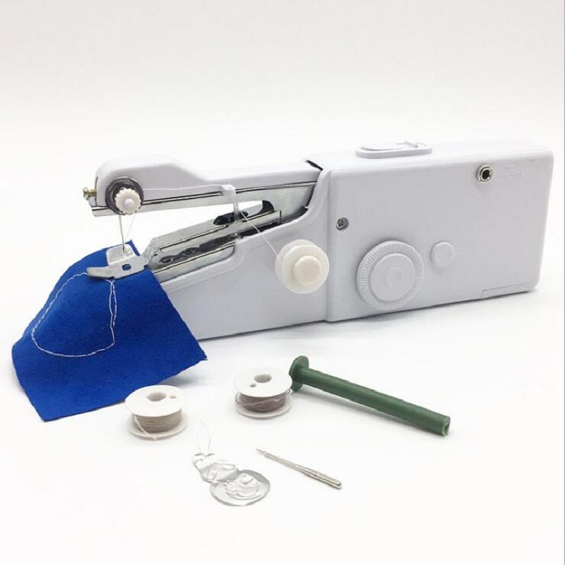Mini Draagbare Handheld naaimachines Naaien handwerken Cordless Kleding Stoffen Elektrische Naaimachine Stitch Set