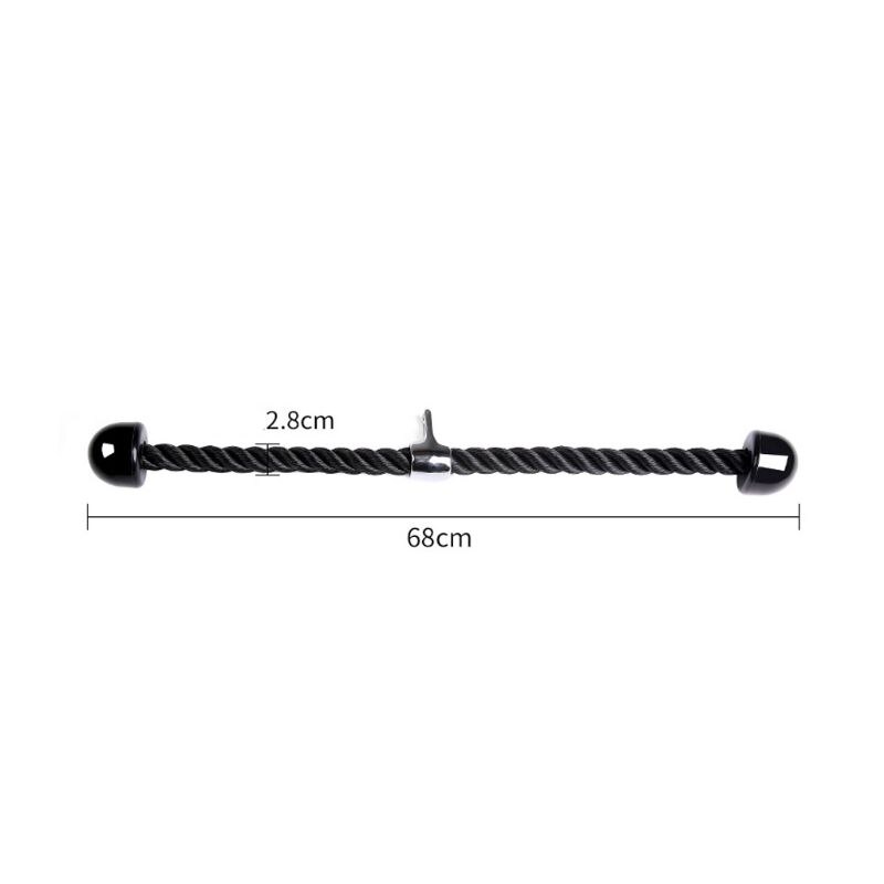 Fitness trícep corda multi ginásio cabo de fixação imprensa push pull down braço exercício