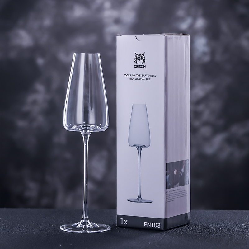 PNT03 Copa de cristal de CRISON copa de vino tinto vasos de champán Burdeos Borgoña de cuadrados de boda