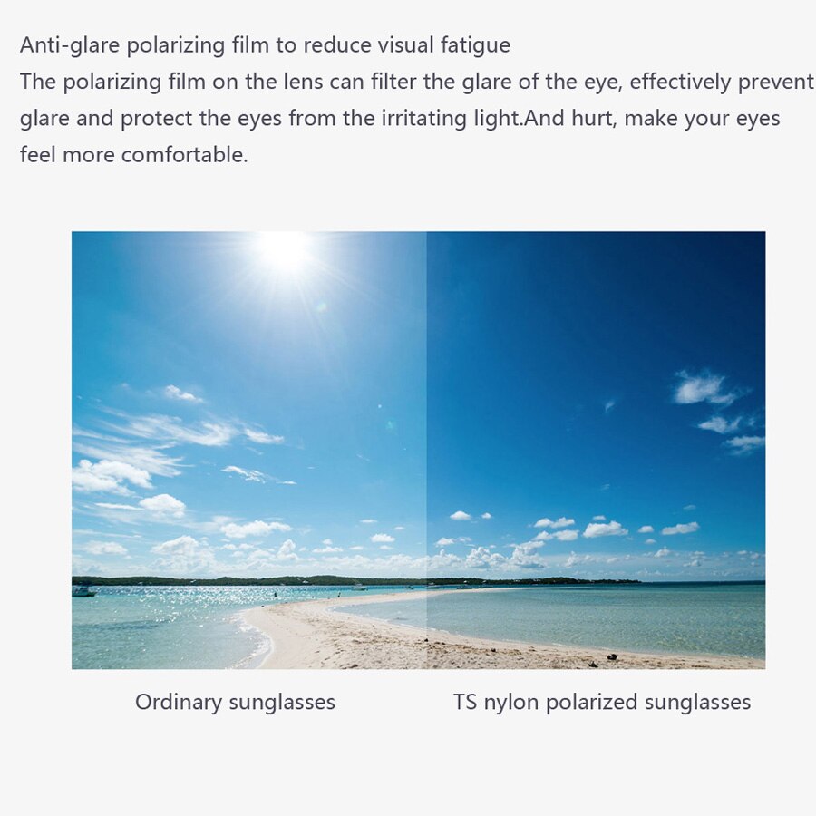 Xiaomi Mijia-gafas de sol polarizadas de nailon, lentes de sol polarizadas a prueba de rayos UV de acero inoxidable, a la